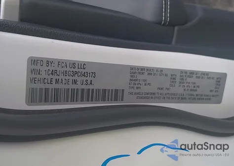 2023 Jeep Grand Cherokee Limited 4X4 из США, поврежденный, VIN 1C4RJHBG3PC643173